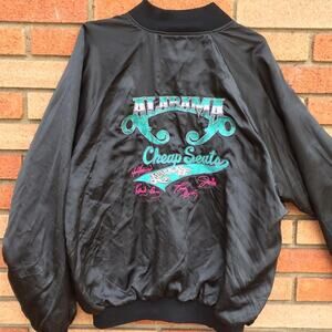 Vintage Alabama Cheap Seats Tour Satin Jacket Southern Rock Band Mens XL